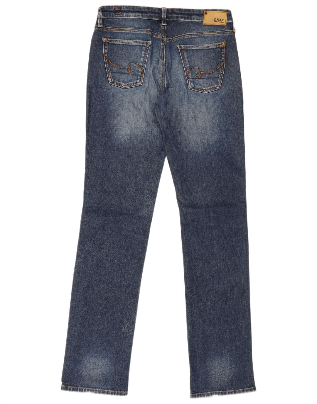 Rifle Dame Slim Jeans W30 L34 Blå Bomuld