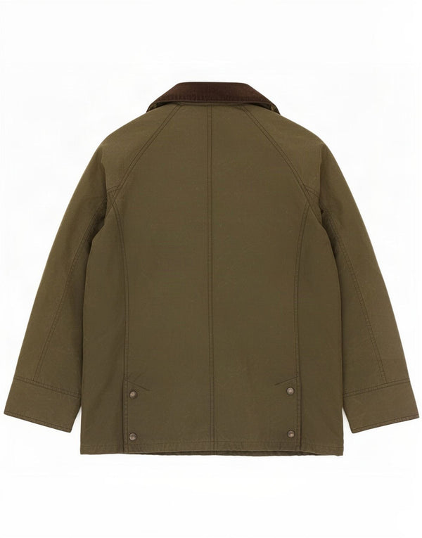 Barbour Womens Oversized Vokset bomuldsjakke UK 10 Small Khaki