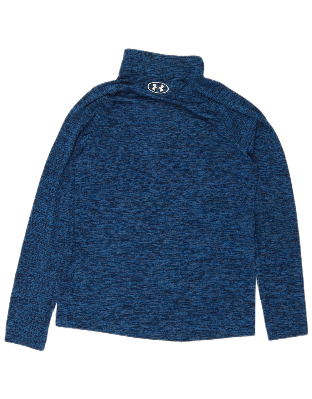 Under Armour Herre Zip Neck Pullover Træningsdragt Top Lille Blå Flecked