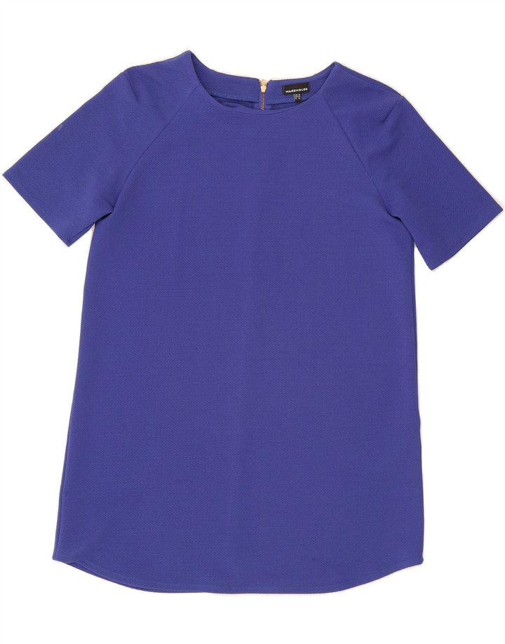 WAREHOUSE Womens Shift Dress UK 16 Large  Blue Polyester Vintage Warehouse and Second-Hand Warehouse from Messina Hembry 