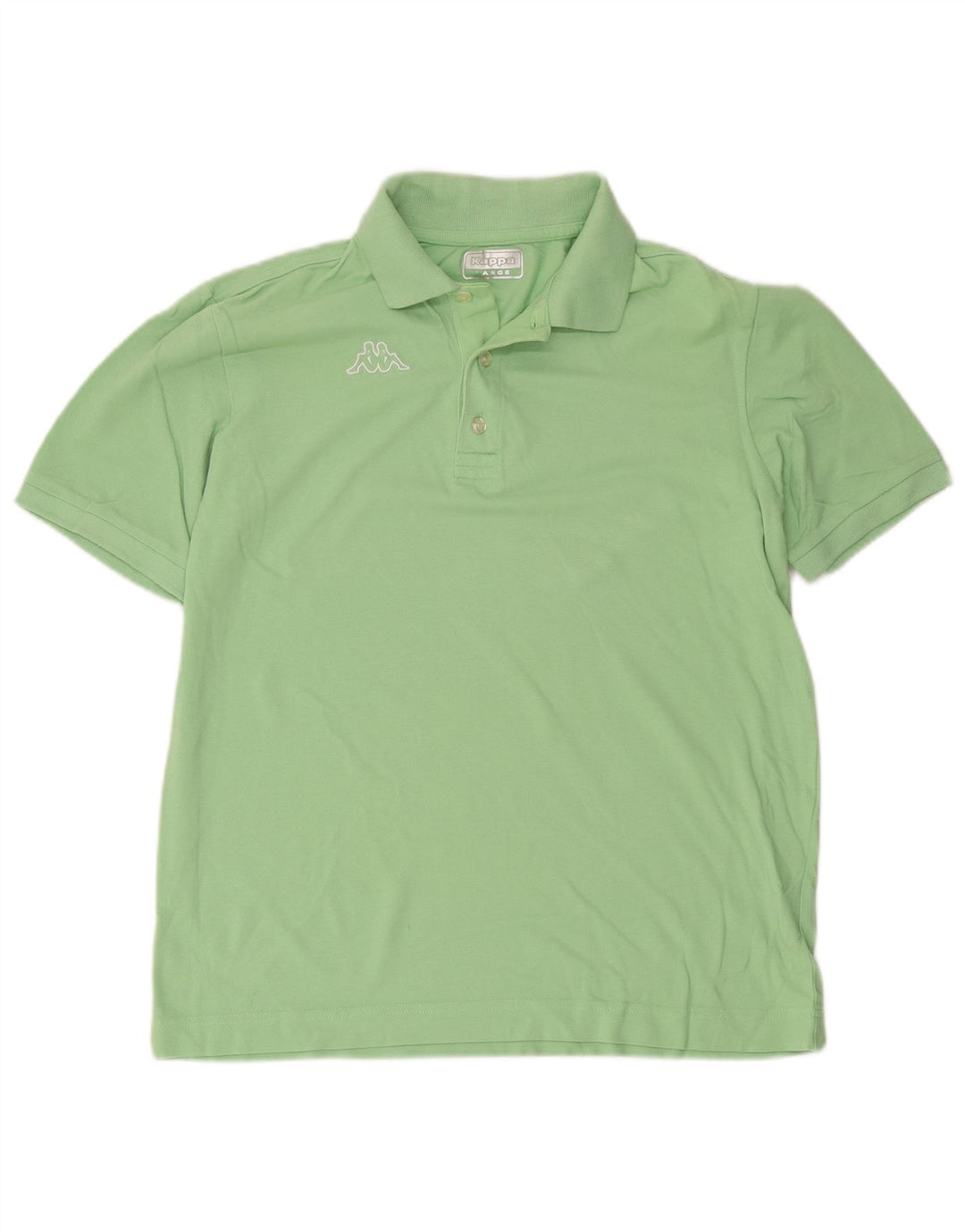 Kappa Herre grafisk poloshirt Stor grøn bomuld
