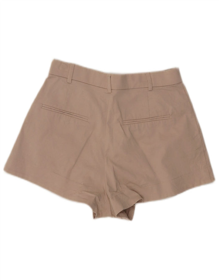 Zara Womens High Waist Pegged Hot Pants Medium W28 Beige Bomuld