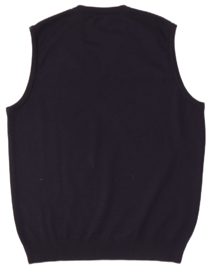 Maerz Muenchen Herrevest Tank Top IT 50 Medium Marineblå Uld