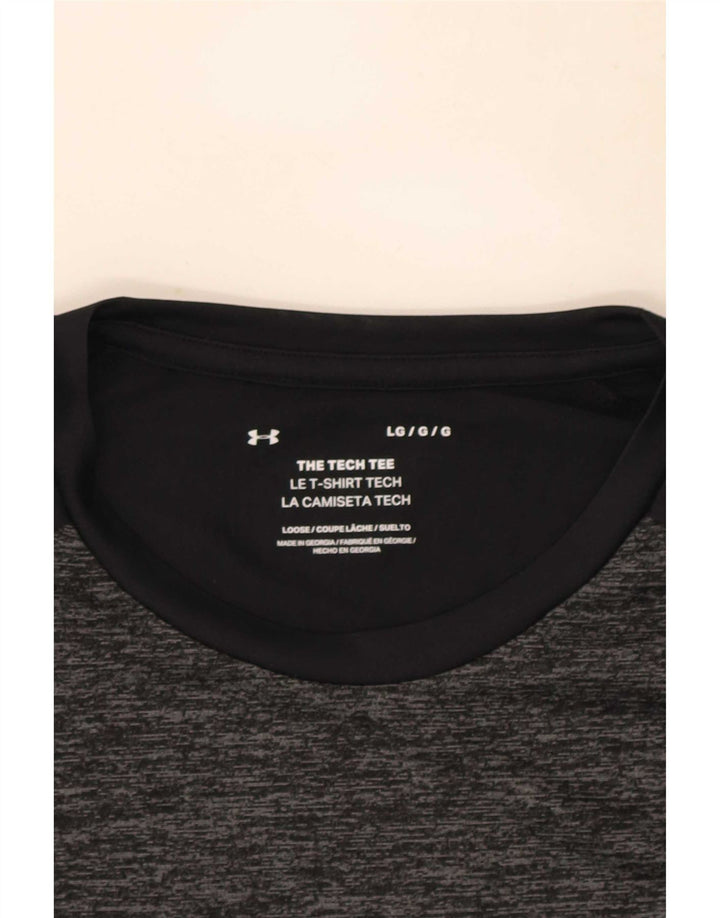 Under Armour Herre T-Shirt Top Stor Grå Flecked