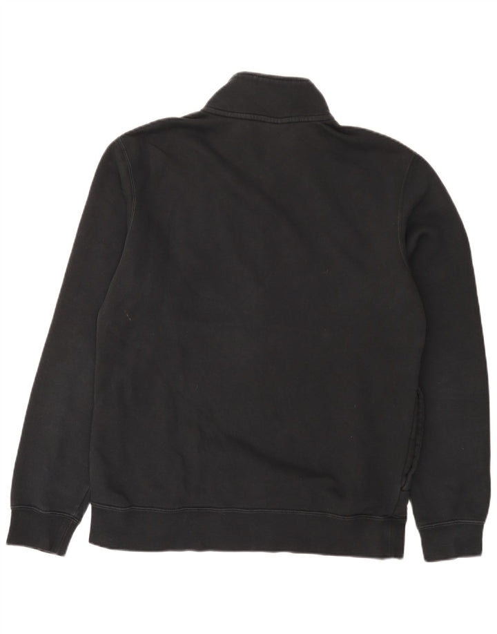 Nike Sweatshirt med lynlås til mænd mellem sort bomuld