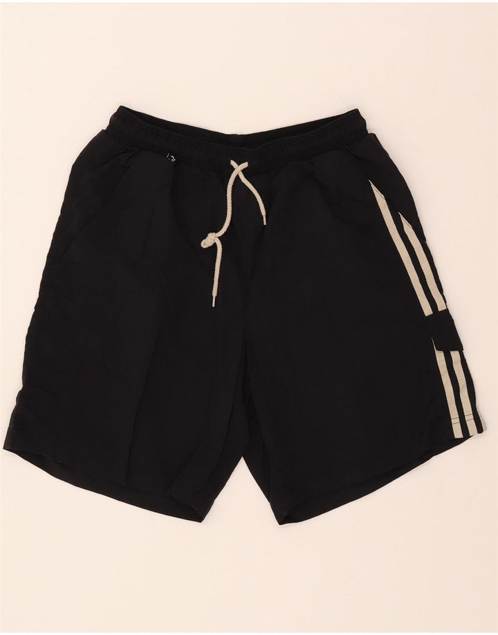 ADIDAS Mens Sport Shorts Small  Black Polyester Vintage Adidas and Second-Hand Adidas from Messina Hembry 