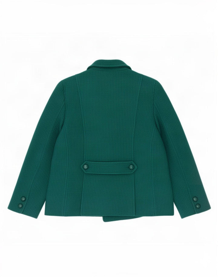 Hobbs Womens Pea Coat UK 14 Large Green Wool