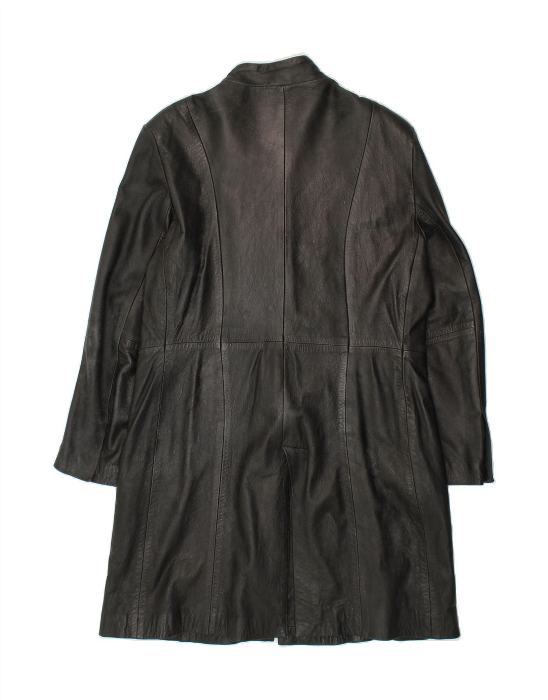 SHEEP Womens Leather Coat UK 18 XL Black Leather Vintage Sheep and Second-Hand Sheep from Messina Hembry 