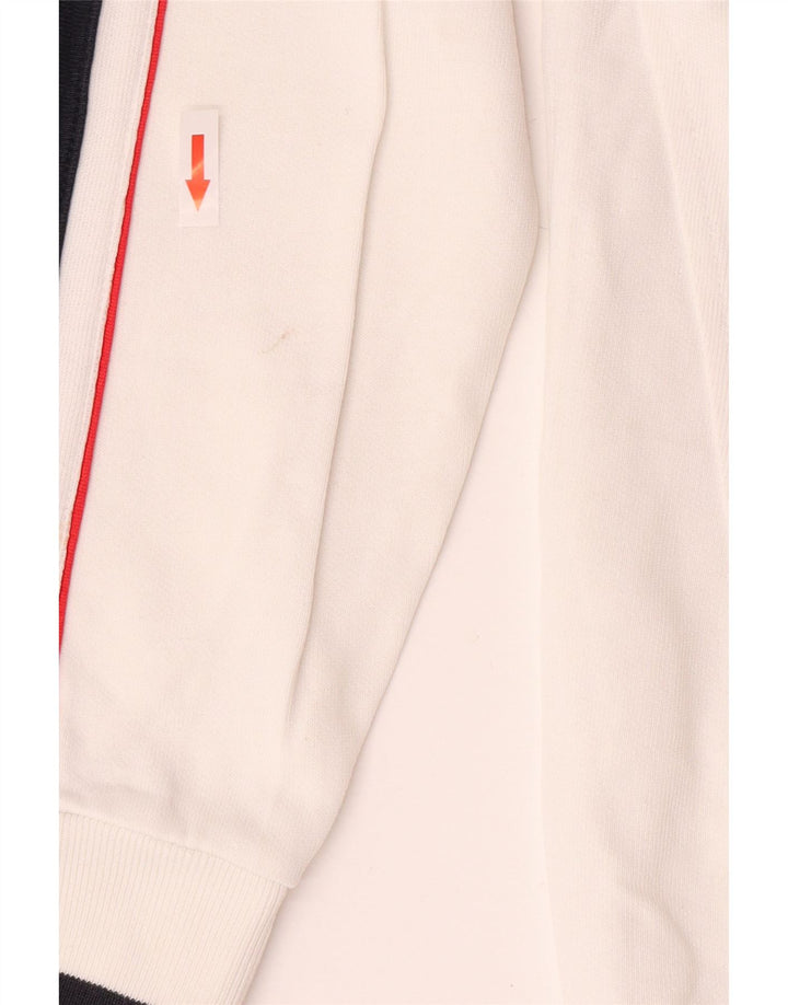 Champion Herre Grafisk Sweatshirt Jumper Medium Hvid Colourblock