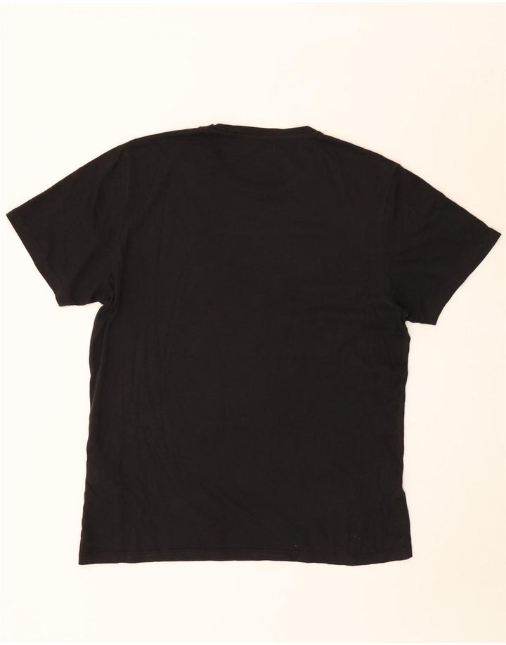 Jack & Jones Herre Regular Fit T-shirt Top Stor sort bomuld