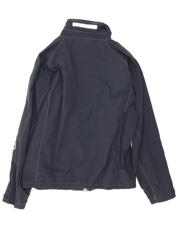 Slam Mens Graphic Rain Jacket UK 44 2XL Navy Blue Nylon