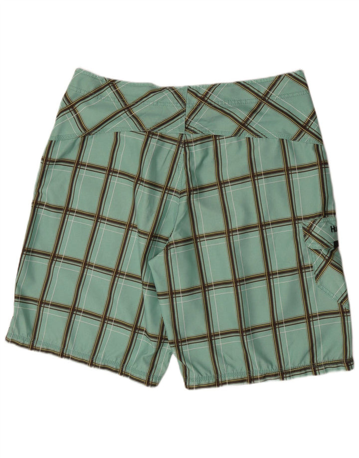 Hurley Badeshorts til mænd Stor grøn ternet polyester