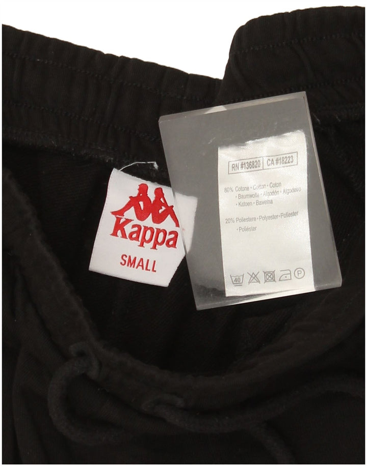 Kappa Herre grafiske sportsshorts Små sorte bomuld