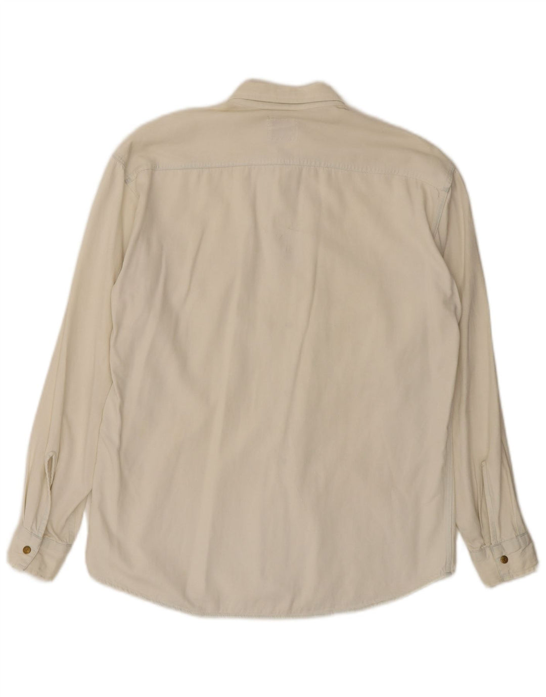 Carrera denimskjorte til mænd, lille råhvid