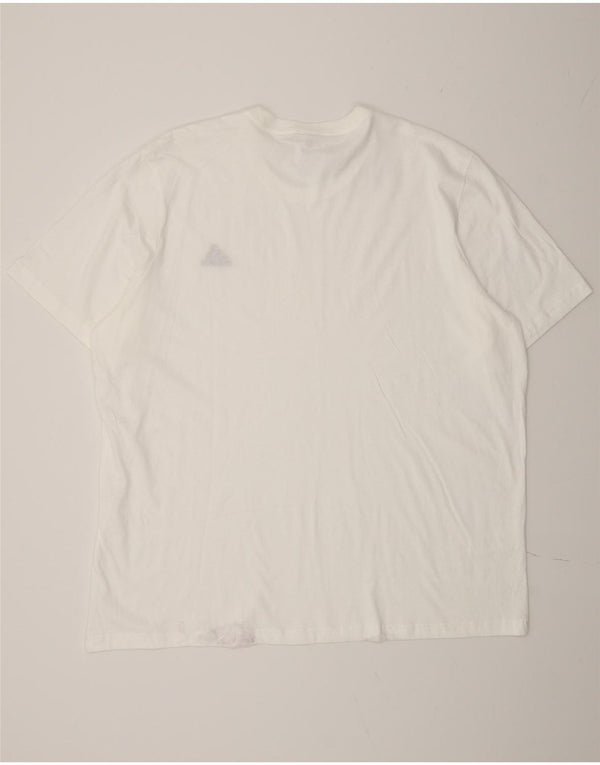 Adidas Herre T-Shirt Top 2XL Hvid Bomuld