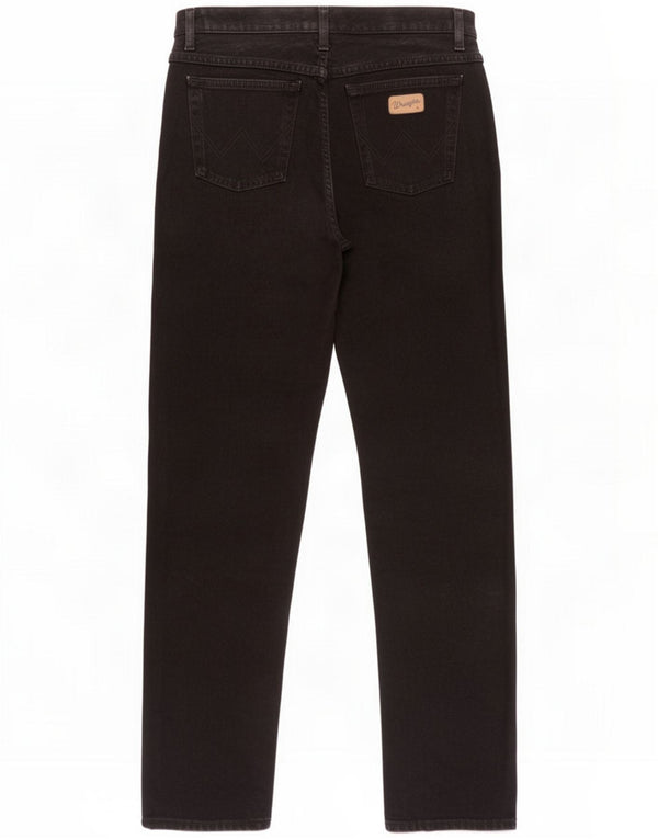 Wrangler Womens Lucy Straight Jeans UK 14 Large W32 L32 Black Cotton