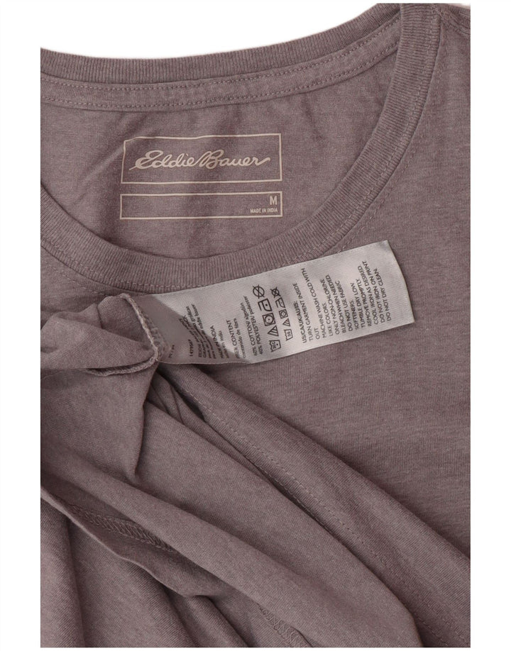 EDDIE BAUER Herre T-Shirt Top Medium Grå Bomuld