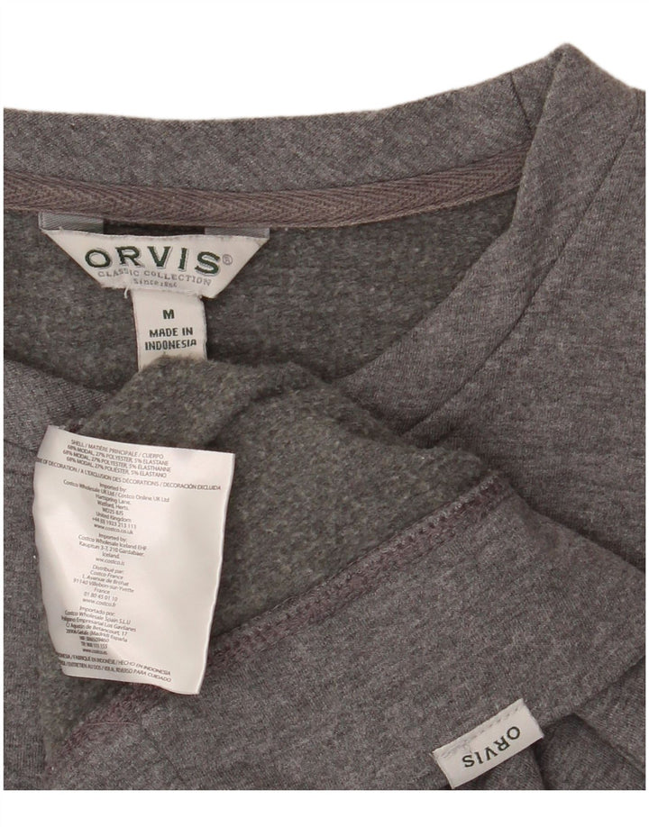 ORVIS Herre sweatshirt Jumper Medium Grå Modal