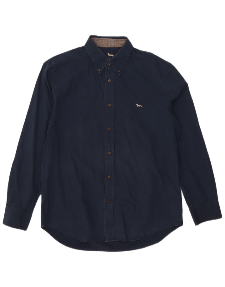 Harmont & Blaine herre Regular Fit skjorte XL marineblå
