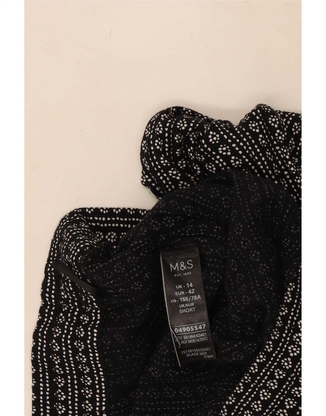 Marks & Spencer Kvinder abstrakt mønster cropped bukser UK 14 Large W34 L2