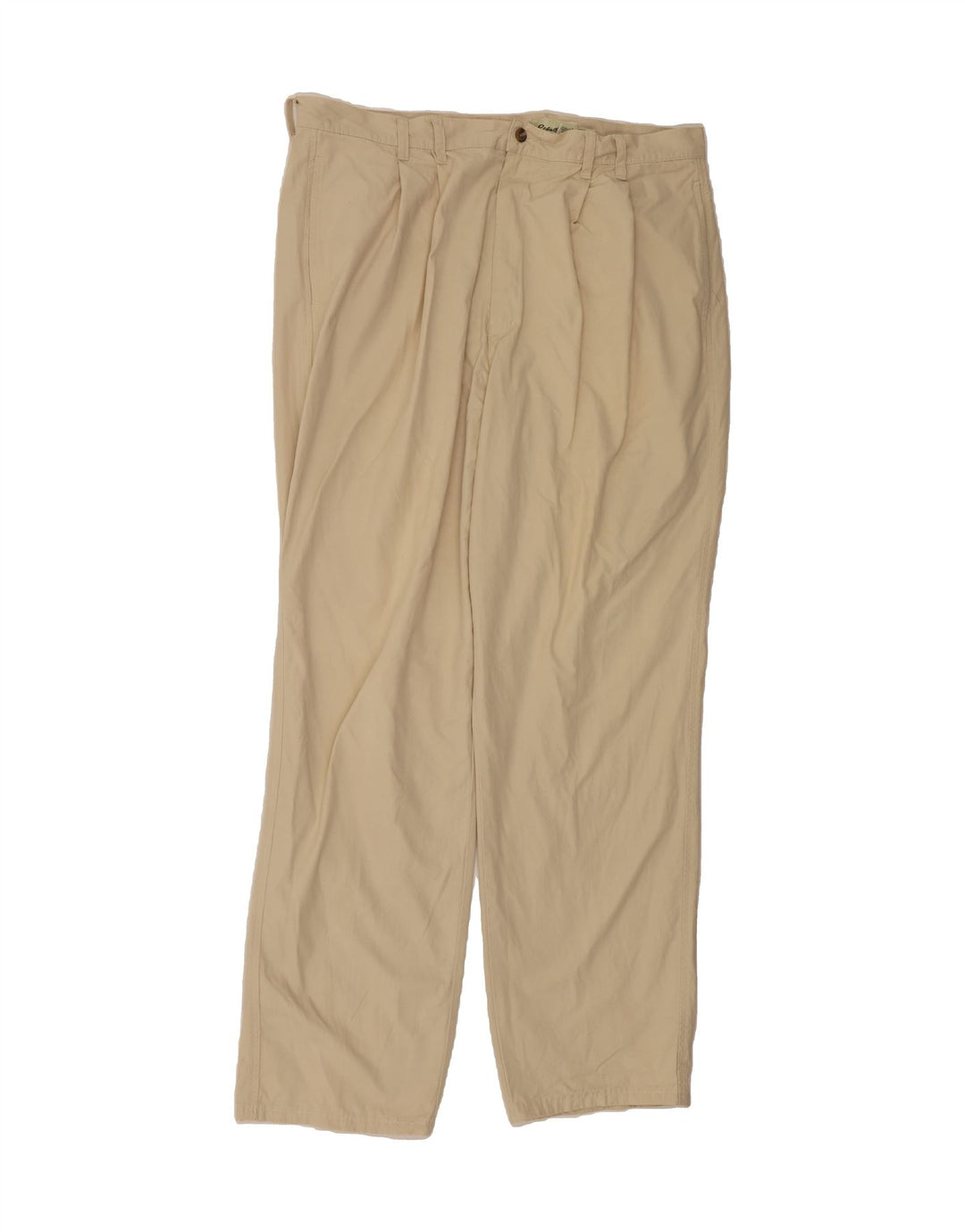 EDDIE BAUER Mens Pegged Chino Trousers W40 L32 Beige Cotton Vintage Eddie Bauer and Second-Hand Eddie Bauer from Messina Hembry 