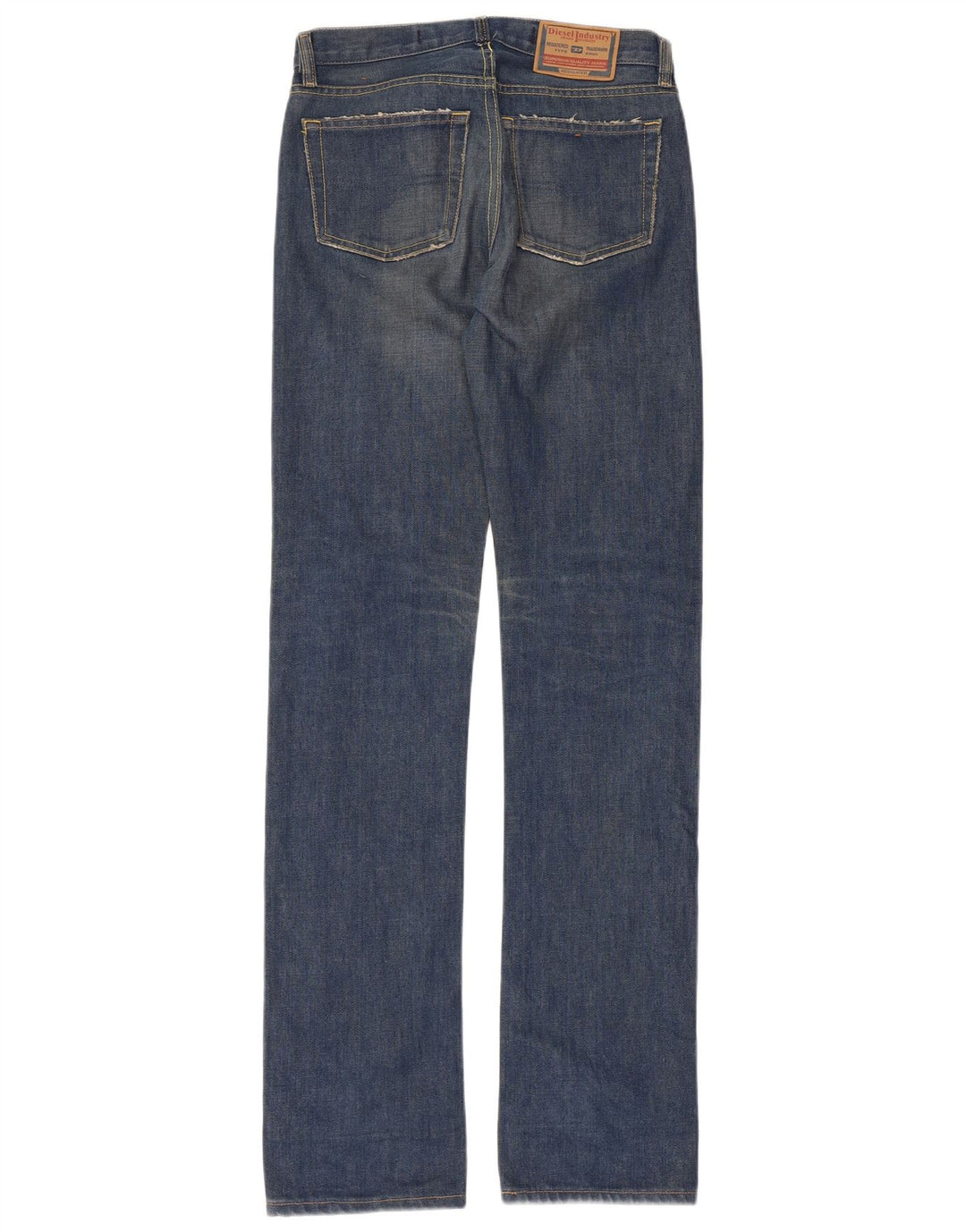 DIESEL Dame Straight Jeans W25 L33 Blå Bomuld