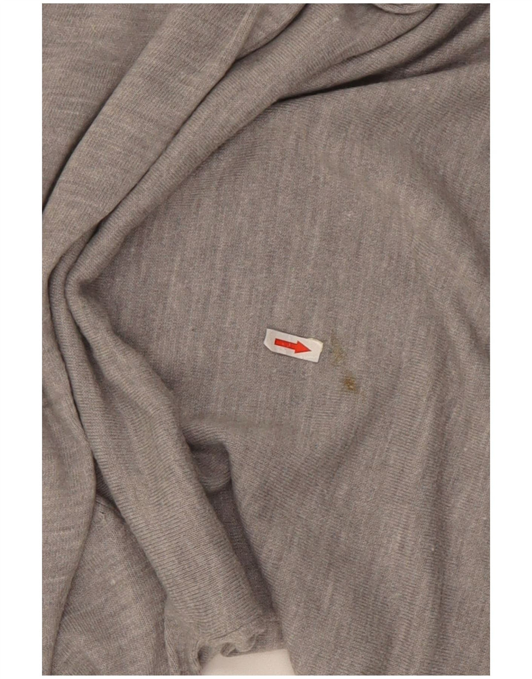 Marks & Spencer Dame Top Langærmet UK 14 Medium Grey Flecked Acryl