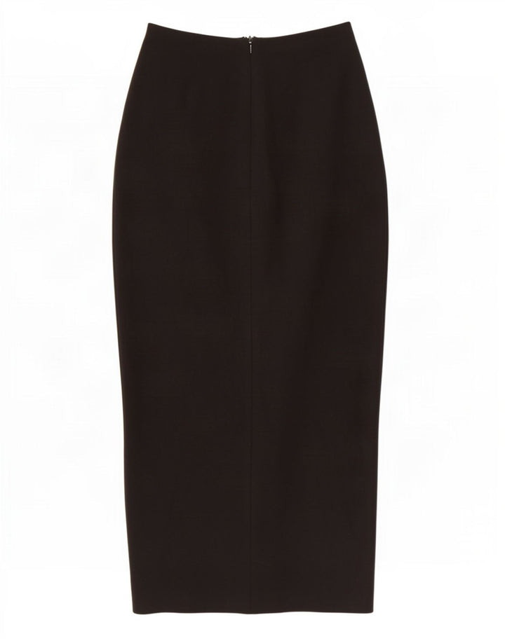 Zara Dame Maxi Nederdel Medium W28 Sort Bomuld