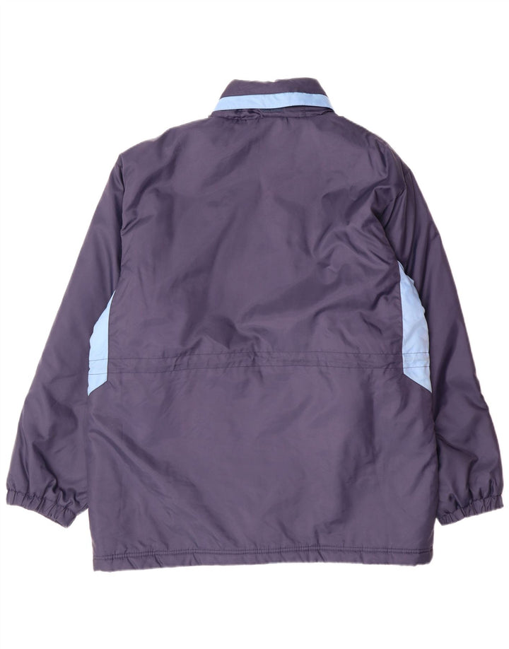 UMBRO Polstret frakke med hætte til mænd UK 38 Medium Navy Blue Colourblock Nylon