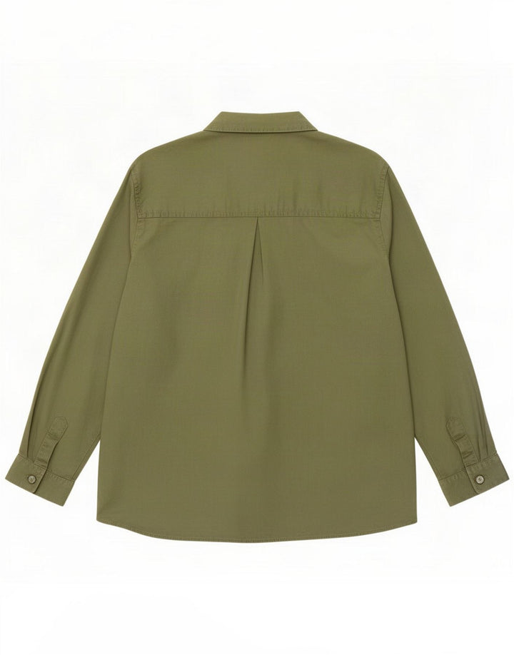 Zara Dameskjorte UK 14 Medium Khaki Lyocell