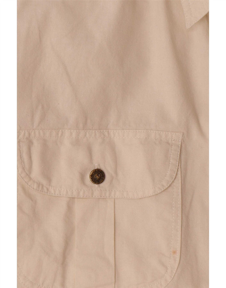 Camel Active Herre Kortærmet Military Shirt XL Hvid