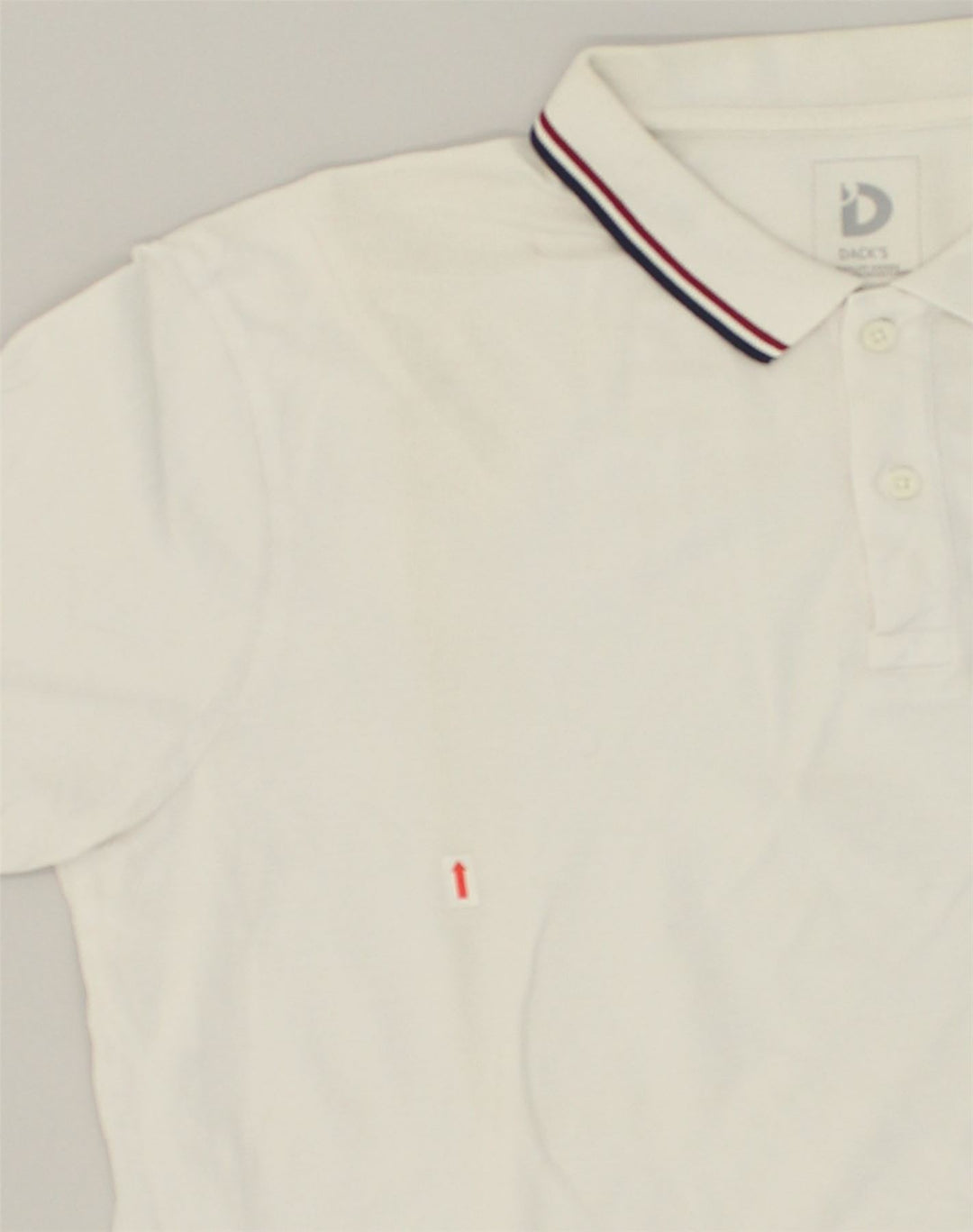 DACK'S Mens Polo Shirt 2XL White Cotton | Vintage Dack's | Thrift | Second-Hand Dack's | Used Clothing | Messina Hembry 