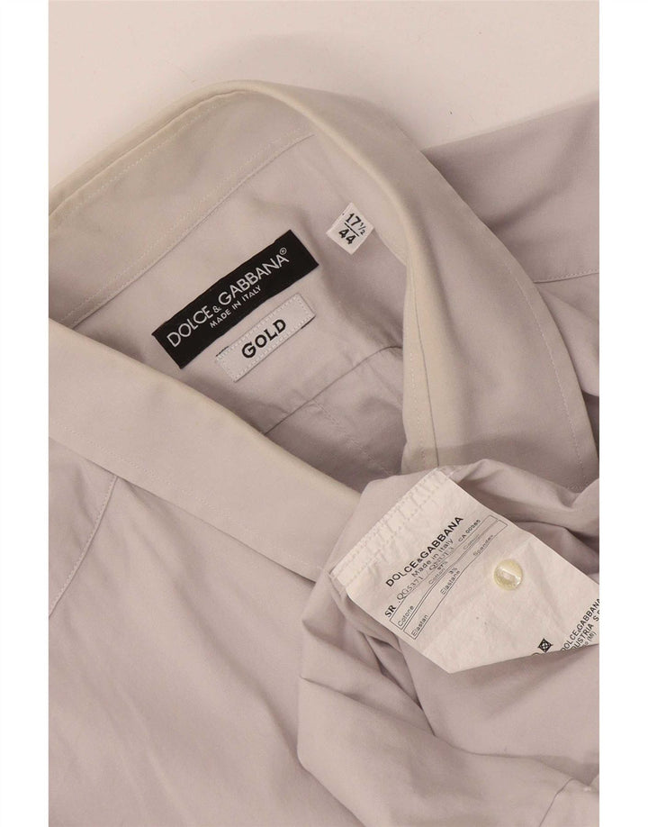 Dolce & Gabbana herreskjorte str. 44 17 1/2 XL Grå bomuld