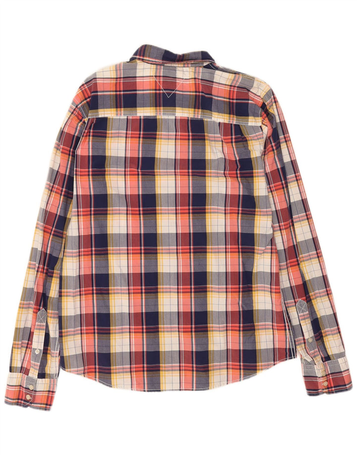 Tommy Hilfiger herreskjorte XL flerfarvet ternet bomuld