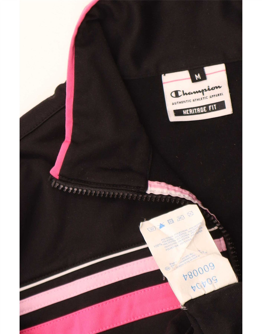 Champion Womens Heritage Fit Træningsdragt Topjakke UK 14 Medium Sort