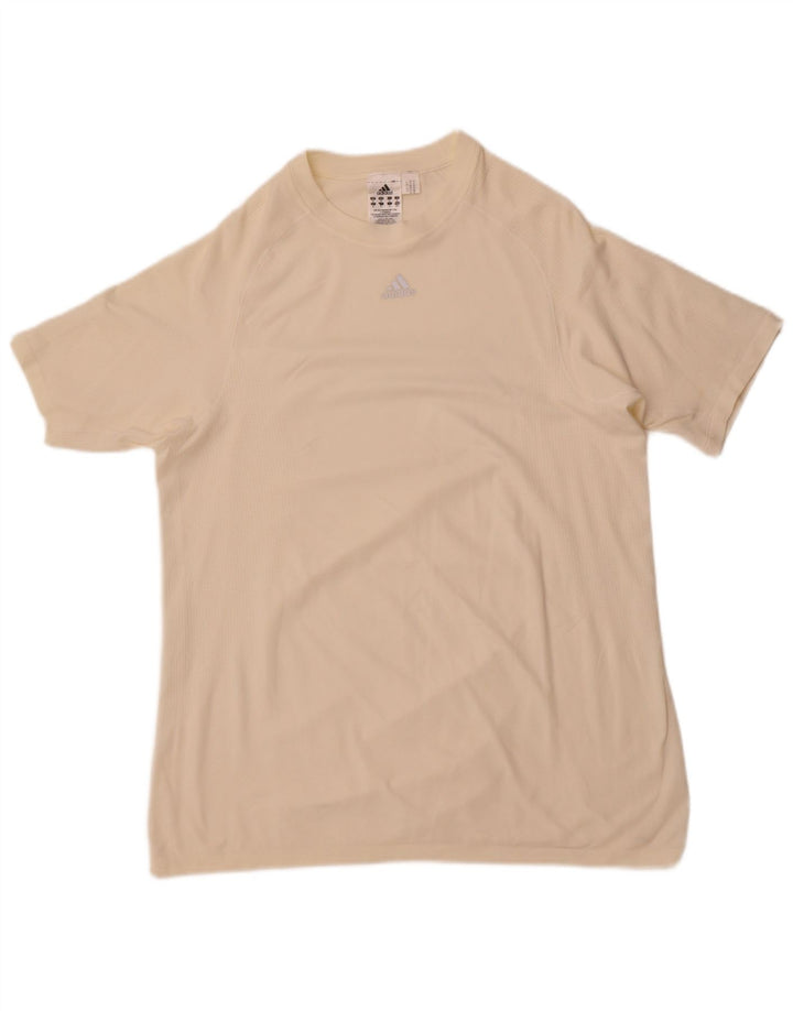 Adidas Herre T-Shirt Top Medium Hvid Nylon