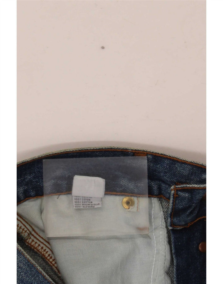 Ubegrænset denimshorts til kvinder W31 mellemblå bomuld
