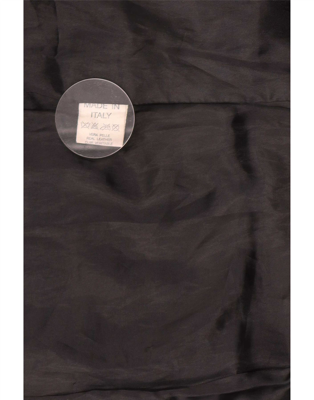 Vintage læderfrakke til kvinder UK 14 Medium Sort