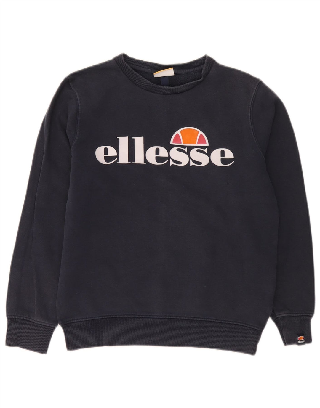 Ellesse Boys Grafisk Sweatshirt Jumper 10-11 år Navyblå Bomuld