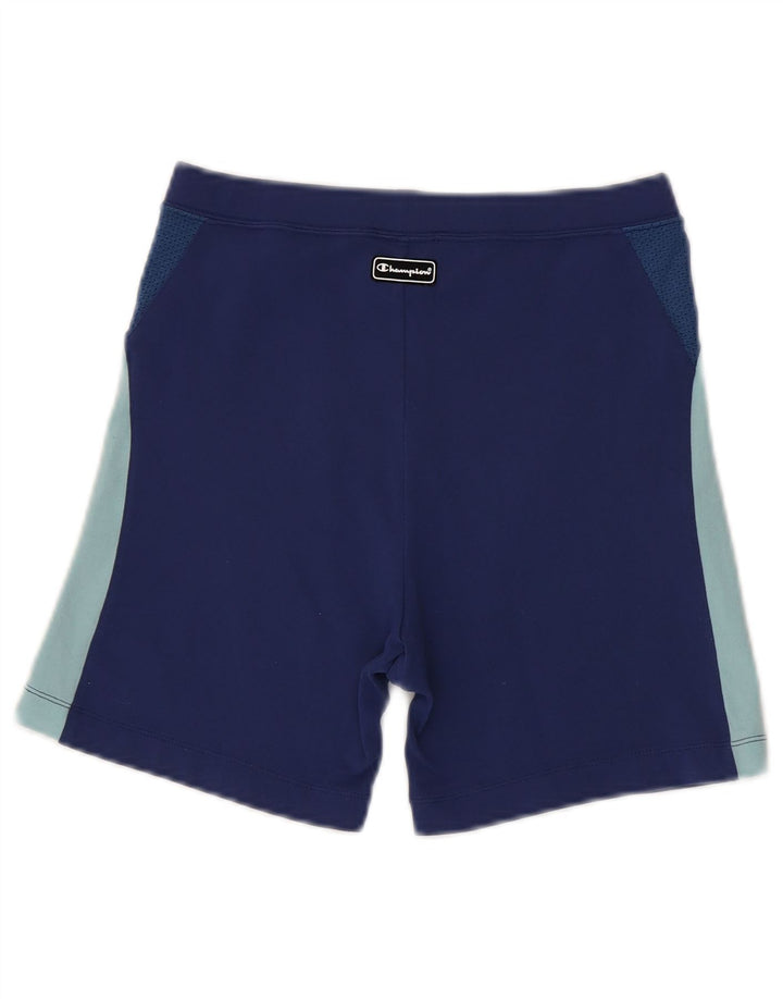 CHAMPION Drenge Sportshorts 11-12 år Large Navy Blue Colourblock Nylon