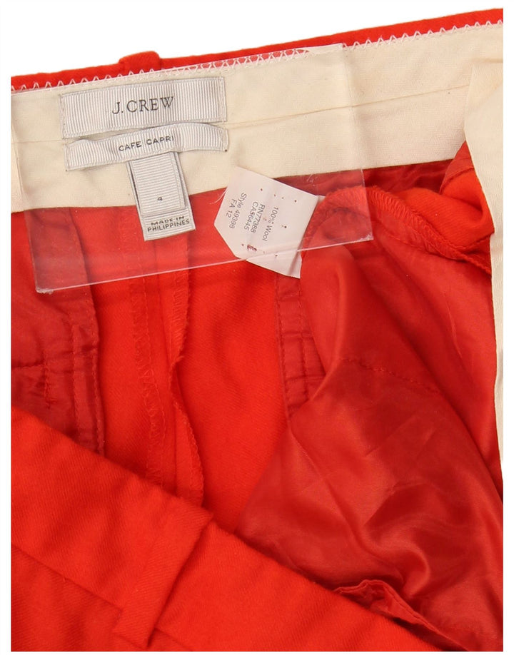 J. Crew Dame Capri Bukser US 4 Small W32 L26 Red Wool