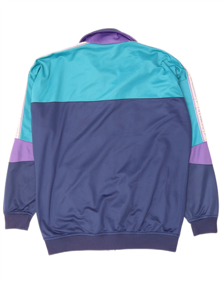 GAZELLE Grafisk træningsdragt topjakke til mænd XL Marineblå Colourblock