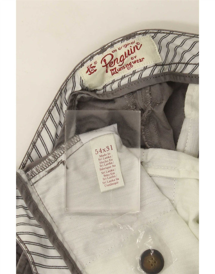 Penguin Herre Cropped Trousers W54 L25 Grå Bomuld