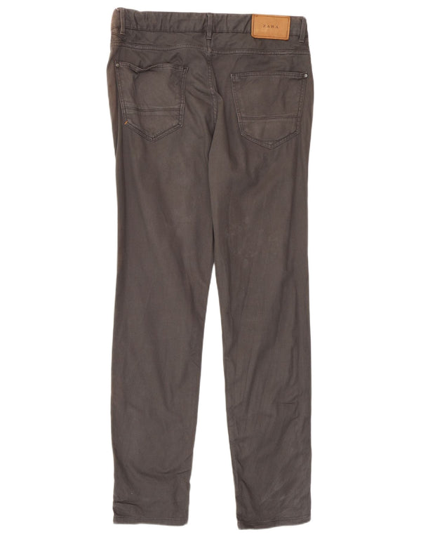 Zara Herre Slim Casual Bukser EU 40 Medium W31 L32 Grå
