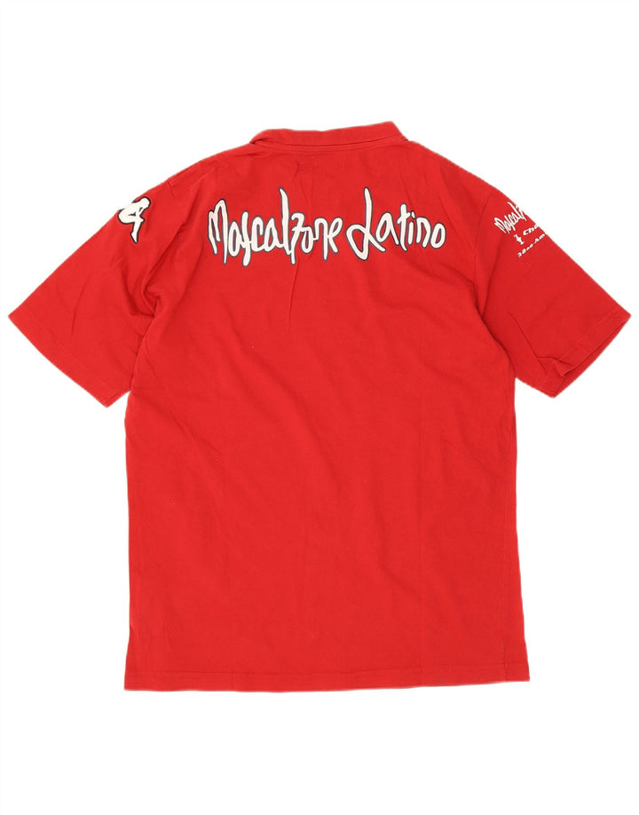 Kappa Herre Grafisk T-Shirt Top XL Rød Bomuld
