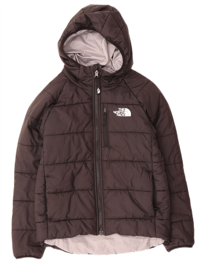 THE NORTH FACE Piger Polstret hættejakke 9-10 år Medium Sort