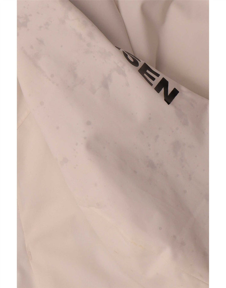 Helly Hansen Herre Graphic Windbreaker Jacket UK 40 Large White Polyester
