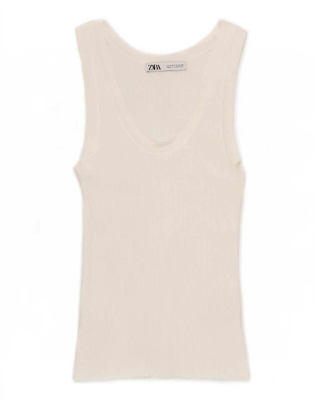 Zara Damevest Top UK 8 Small White Viscose