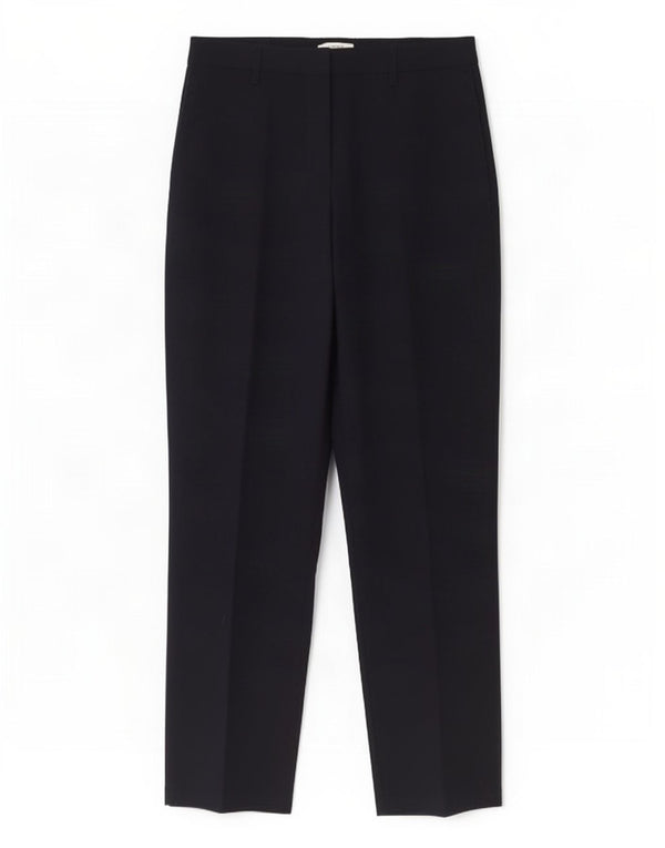 Marks & Spencer Dame Cropped Trousers UK 12 Medium W32 L25 Navy Blue