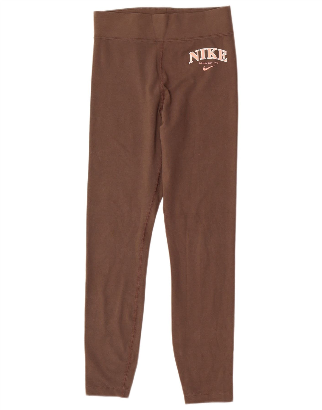 Nike Dame Grafiske Leggings UK 10 Small Brown Bomuld